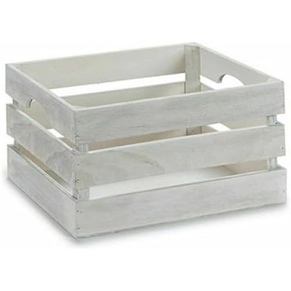 Dekorativ ask - PRESENTDEKOR - Vit - Trä - 31 x 16 x 21 cm - Flerfärgad Flerfärgad