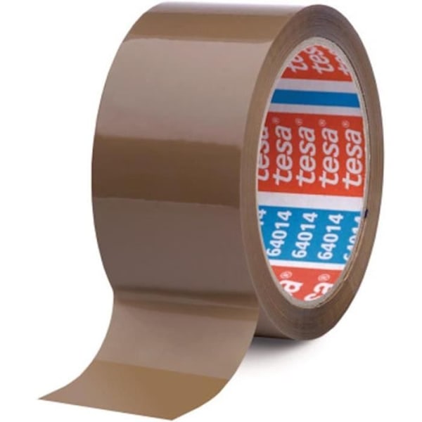 Förpackning med 6 tesaPack PP Tyst tejprullar 50mmx66mm Brun