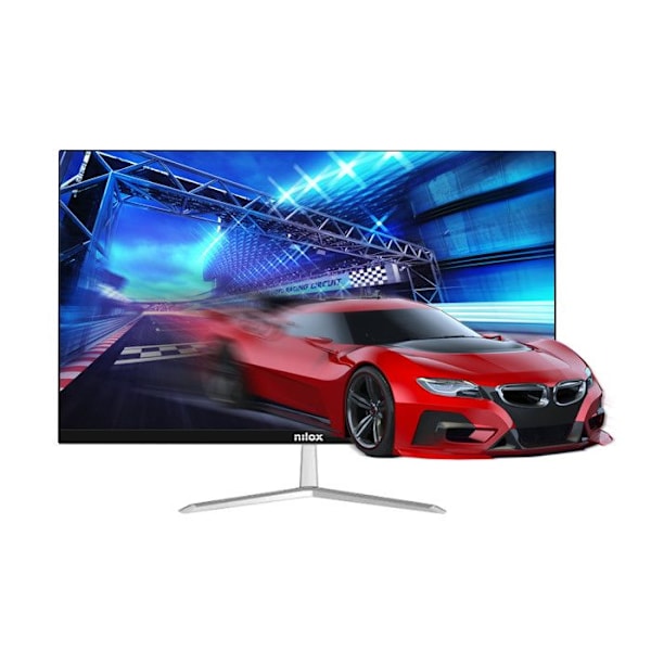 24" Nilox-näyttötelevisio FHD, IPS, HDMI-, VGA- ja DP-portit musta