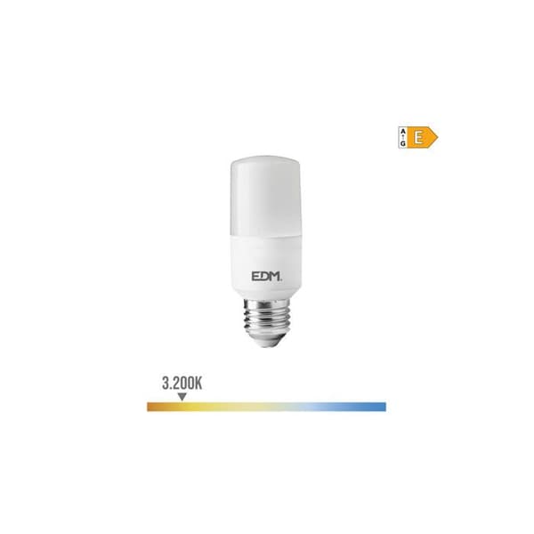 Rørformet LED-pære E27 10W 1100 lm 3200k EDM - Varmt lys Vit varm