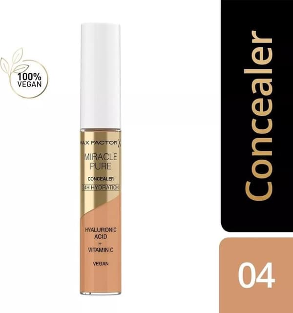 Anticerne - MAX FACTOR - 24H PURE MIRACLE - Hyaluronihappo - C-vitamiini - 04 Keskitaso 04 Medium