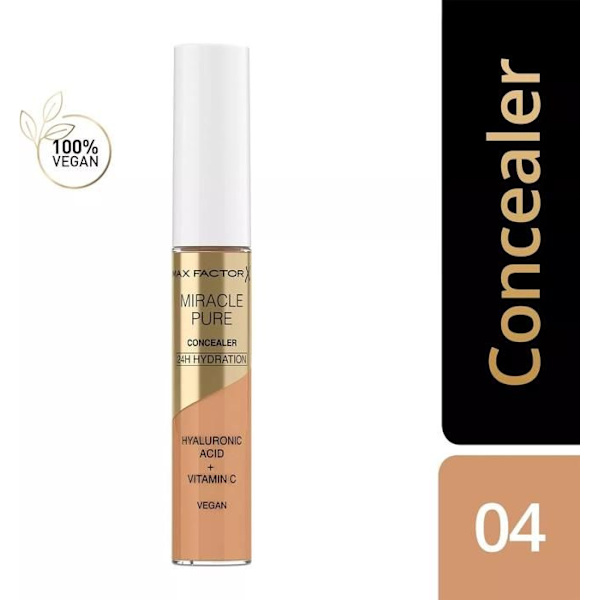 Anticerne - MAX FACTOR - 24H PURE MIRACLE - Hyaluronsyre - Vitamin C - 04 Medium 04 Medium