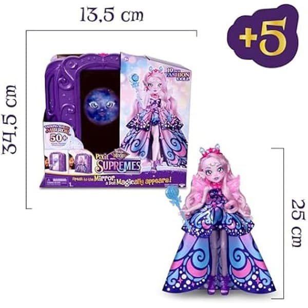 Interaktiivinen Magic Mirror - MAGIC MIXIES - Magic Mixies - Pixie Supreme - 50 valoa ja ääntä - 5 lisävarustetta Multifarvet