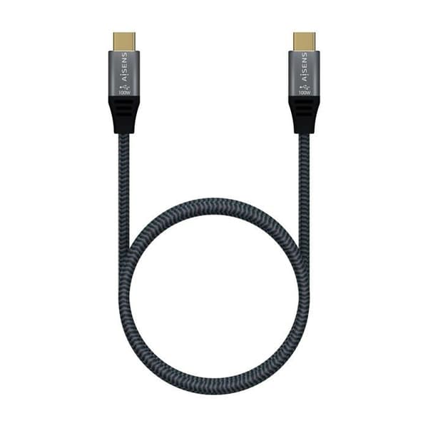 USB-C-kaapeli - AISENS - A107-0629 - 2 m - Micro USB - Uros-uros - 1000 Mbps - 60 GHz