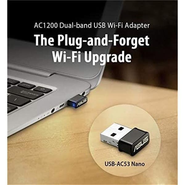 Asus USB-AC53 Nano Musta Wifi-adapteri