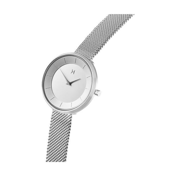 Kvinnoarmband - MVMT - 1879 - Grå Stål - Rund Kapsel 32 mm - Chic Stil Grå