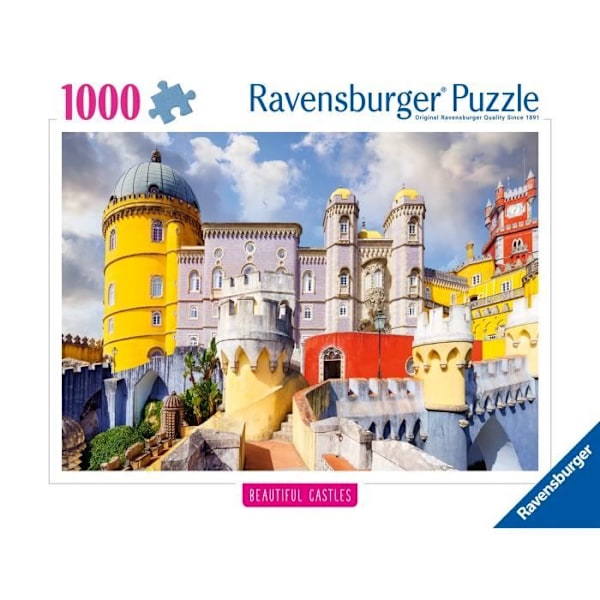 Pussel 1000 bitar Palácio Nacional da Pena, Portugal, Samling Höjdpunkt, från 14 år, Palats, 12001314, Ravensburger