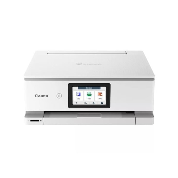 Monitoimilaite - CANON - PIXMA TS8751 - 200 arkkiä - 6 mustesäiliötä - WIFI - Valkoinen Valkoinen
