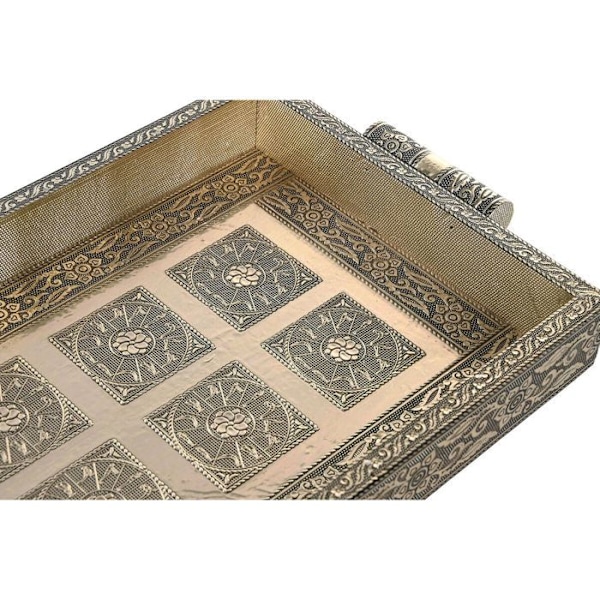 Paket aperitif - DKD Home Decor - Champagne - Trä och metall - Indisk design - 36x22x4 cm grå