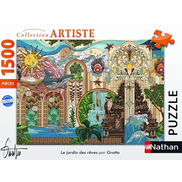 Puzzle med 1500 brikker - Drømmenes Have, fra 14 år, Puzzle i høj kvalitet, Kunstnerkollektion, 12001612, Nathan