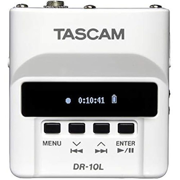 Ljudinspelare - TASCAM - DR-10LW - Lavalier mikrofon - Automatisk kontroll - Lågklippt filter