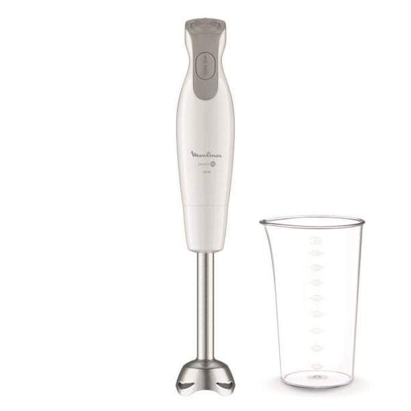 MOULINEX Daily Chef Stavblender, 600 W, 2 hastigheder, Ergonomisk, Stænksikker fod i rustfrit stål, 4 knive Powelix DD551110