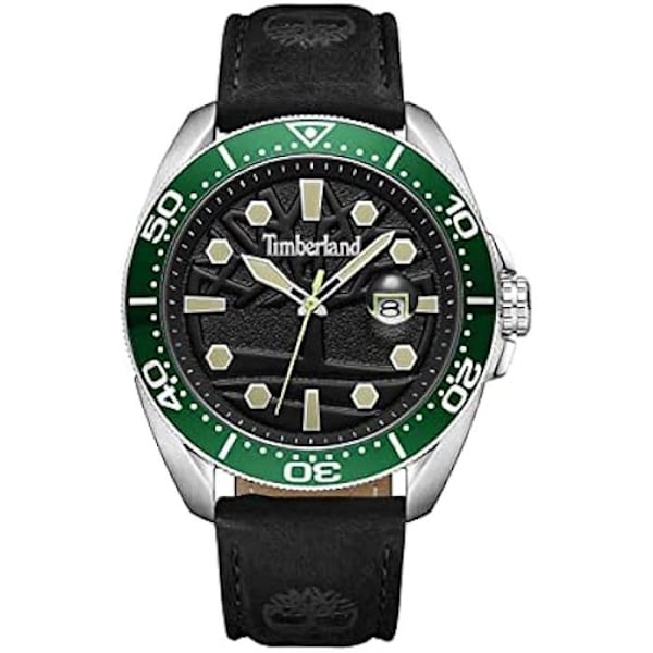 Analogt ur - TIMBERLAND - Carrigan TDWGB2230603 - Sort læder - Chic stil - Til mænd Svart