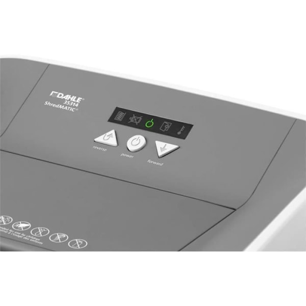 Asiakirjahävittäjä - DAHLE - 35314-15092 - 40L - 300 sivua max - valkoinen Vit
