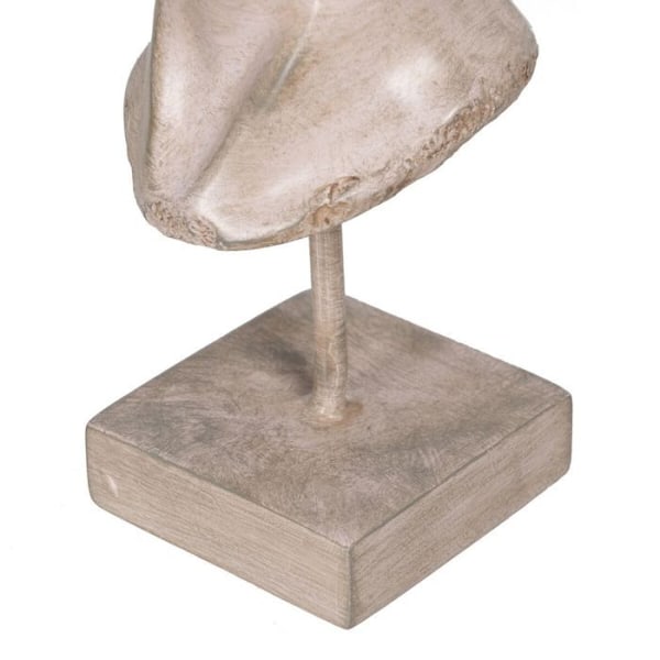 Koristefiguriini - BigBuy Home - Kasvot - Metalli - Polyresiini - Beige beige