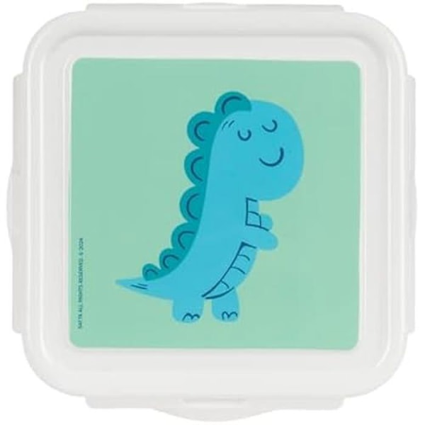 Frokasse - SAFTA - PREESCOAR DINO - Grøn - 13 x 13 x 7,5 cm - Maksimal modstandsdygtighed Grön