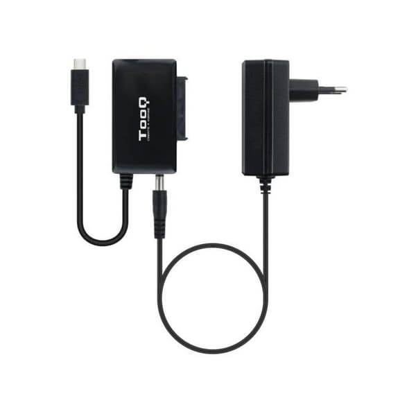 USB-C 3.1 - S-ATA -sovitin virtalähteellä TooQ TQHDA-02C sort