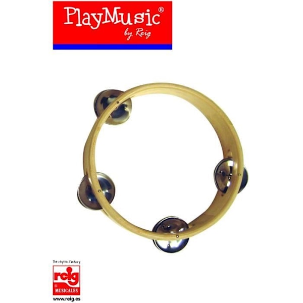 CLAUDIO REIG Tambourine 20cm, läpipainopakkaus