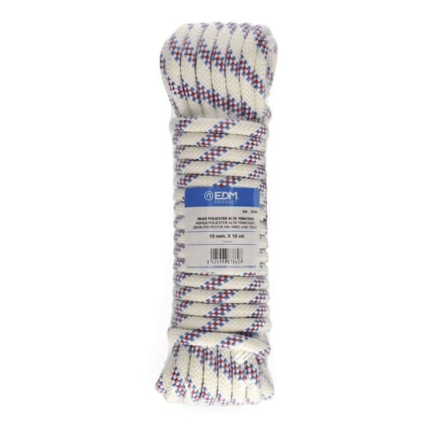 Polyesteriköysi - EDM - Tricolore - 10 m - Korkea kestävyys - Kaliberi 10 mm
