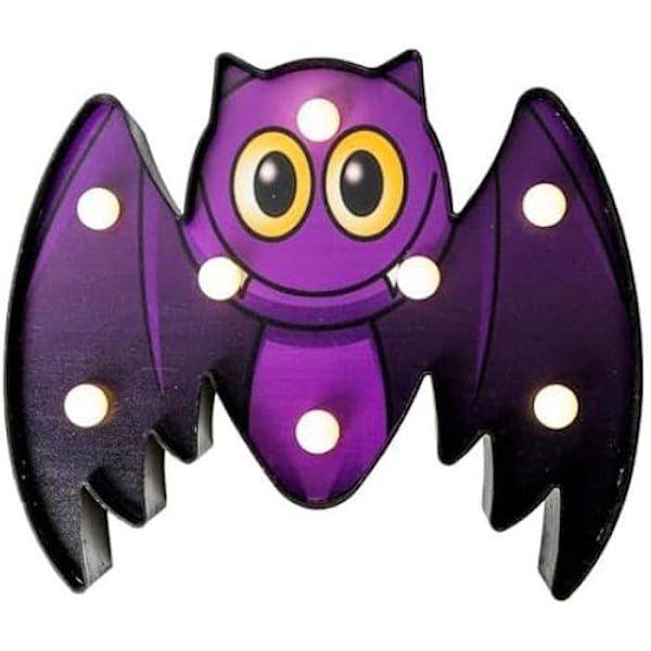 Halloween-paneeli - LOLAHOME - LED kurpitsa - 6 valoa - Seinäkoristelu - Sisustus