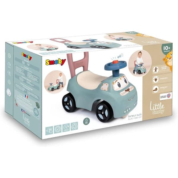 Smoby - Smoby Kørebil Lys blå, creme/gul, rosa og orange