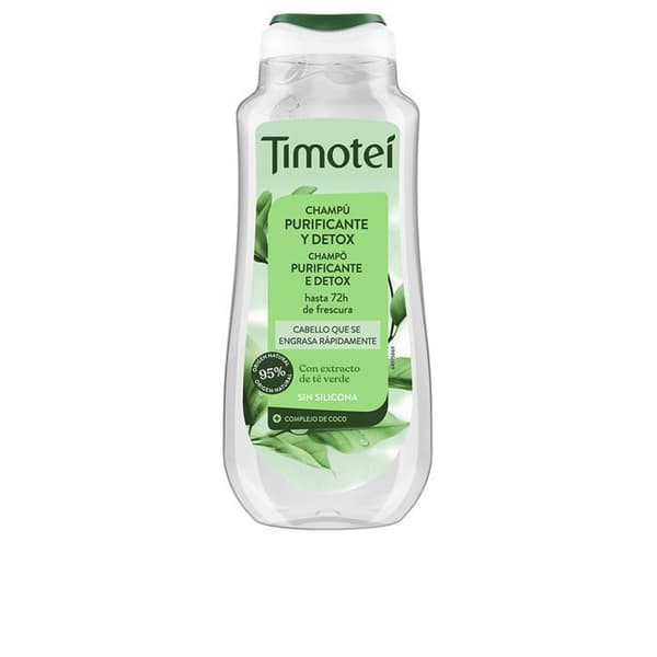TIMOTEI Rensende og detox shampoo med grøn te-extract til fedtet hår 300 ml