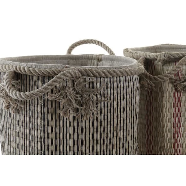 multifunktionskorg 30 x 30 x 36 cm jute boho (2 enheter)