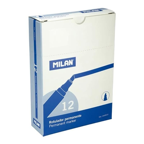 Pysyvät tussit - Milan - 16428121 - Taltan kärki - Alkoholimuste - Sininen Blå