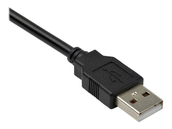 Kabeladapter - StarTech - USB til DB9 RS232 seriel - 30 cm - COM-port hukommelse - Sort