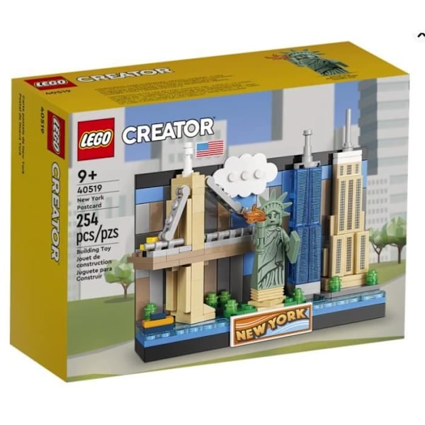 LEGO CREATOR 40519 3D POSTKORT FRA NEW YORK MED STATUEN AF LIBERTY