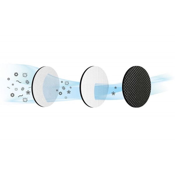Ilmanpuhdistin - TAURUS - AP 2030 - 30 m2 - 23 W - Puhtaampi Ilmansuodatus Boost - 30 dB(a) hvid