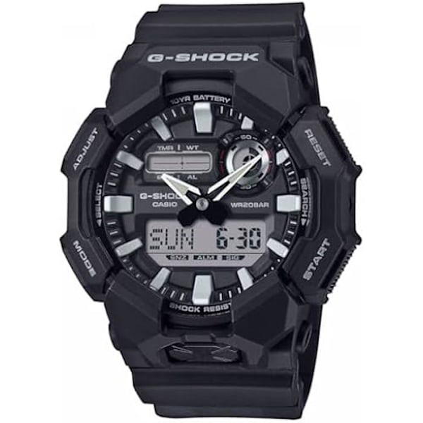Ur - CASIO - GA-010-1AER - Sort - Plastik - Vandafvisende op til 20 bar Svart