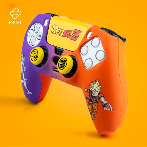 Kova kotelo, kahvat ja tarra - FRTEC - DBZ Goku ja Frieza - PS5 DualSense -ohjaimelle