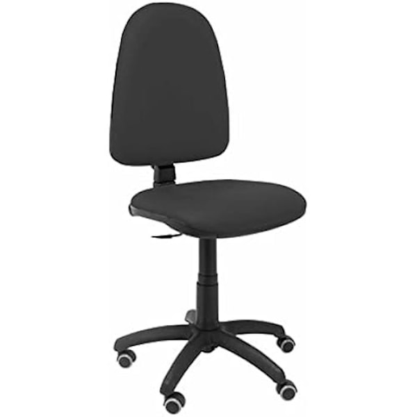 Kontorsstol - PIQUERAS Y CRESPO - Ayna - Svart konstläder - Ergonomisk - Parketthjul Svart