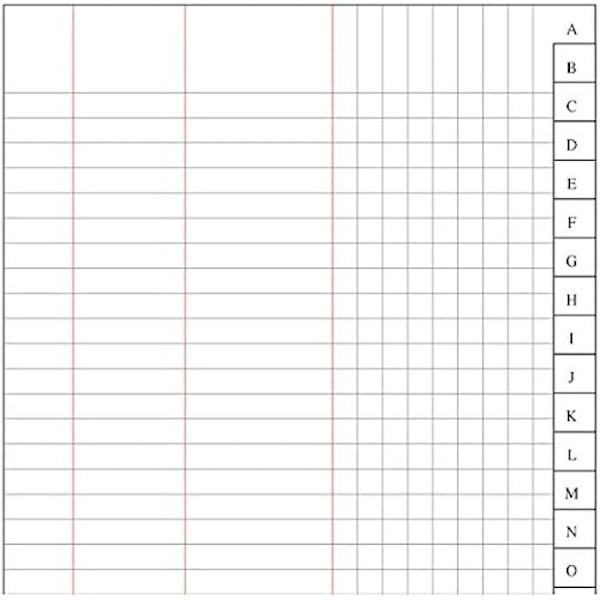 Notebook - DOHE - 1/4 - Ljusgrå - 24 paneler - 10 enheter ljusgrått