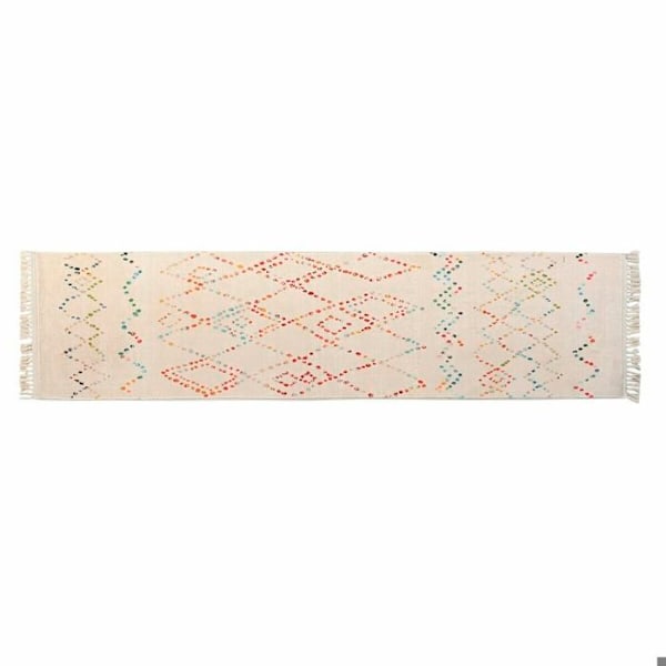 Polyesterimatto DKD Home Decor Timantit Flerfärgad