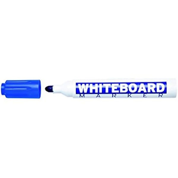 Whiteboard markør - MOLIN - RWB230-12-3 - Bred spids - Blå farve - Sletbar