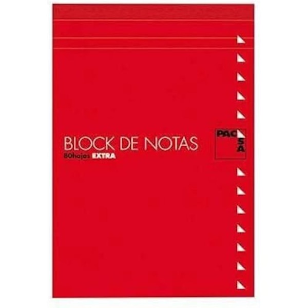 Notesblok med omslag - PACSA - 80 sider - Glat greb - 8° - 10 enheder Varierande