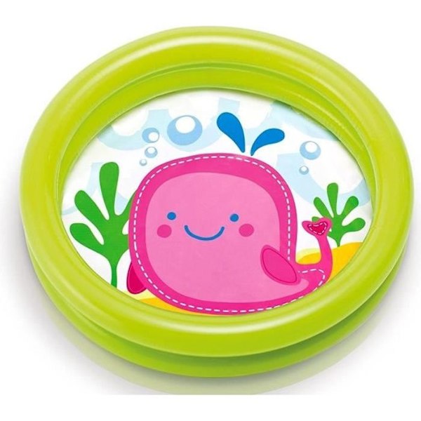Børnepool - INTEX - 61x15 cm - Grøn - Unisex - Fra 12 måneder