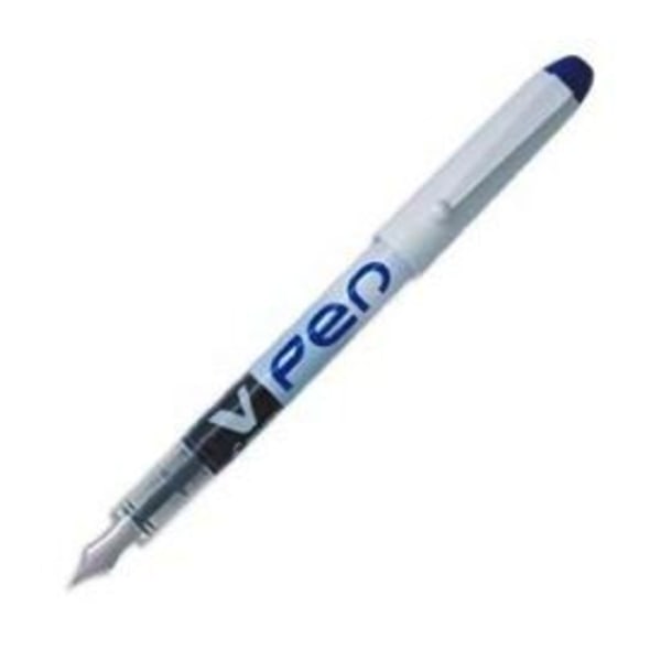 V-Pen fyldepen - Pilot - Engangs - Linjebredde 0,4 mm - Blå flydende blæk Blå