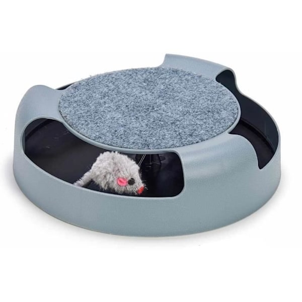 Kattleksak - Mascow - Mushjul - 25 cm - Textil - Grå grå