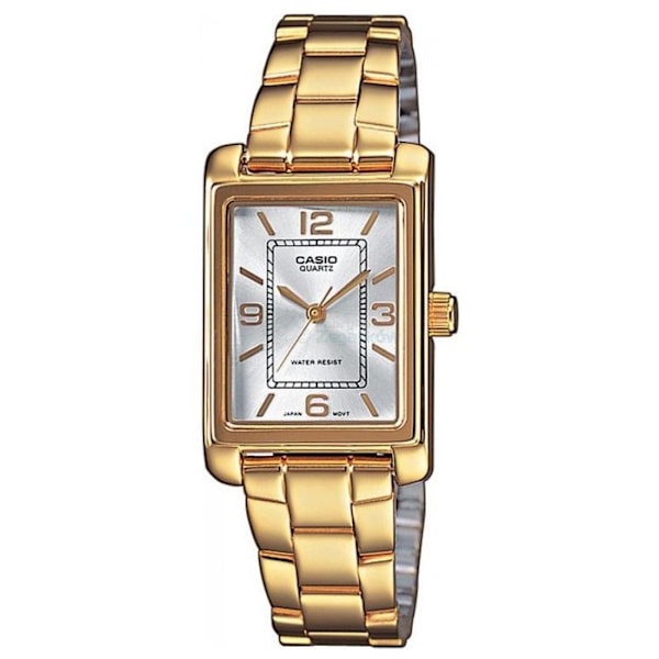 Ur - CASIO - LTP-1234PG-7AEF - Rustfrit stål - Mineralglas - Vandmodstand 3 Atm gyllene
