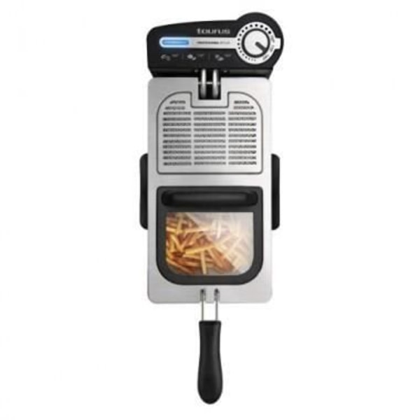 Professionel 3L Plus frituregryde - TAURUS - 2100W - Nedsænket modstand - Rustfrit stål Rostfritt stål