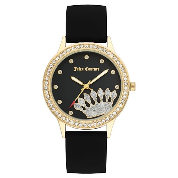 Klocka dam - Juicy Couture - JC1342GPBK - Kvarts - Silikonslinga - Metallskiva 38mm svart/svart