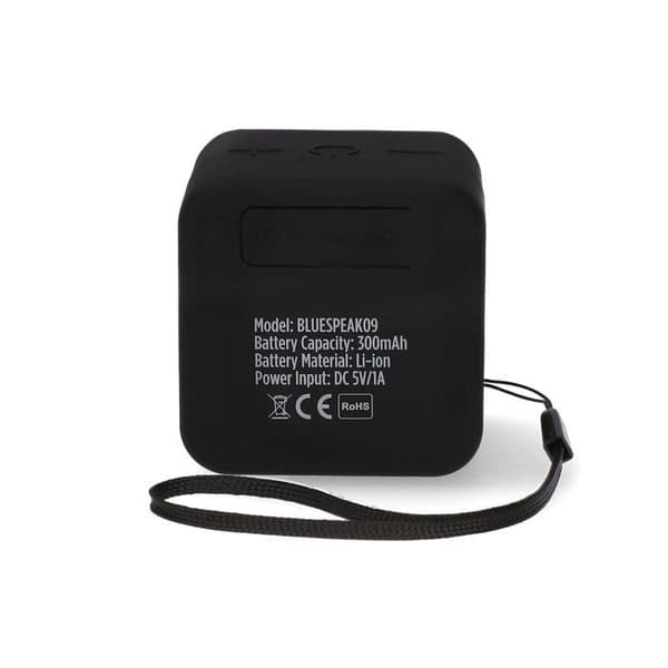 Bluetooth-kaiutin - Kubic - Laatikko - 5W - Musta - IPX5 - 300 mAh Sort