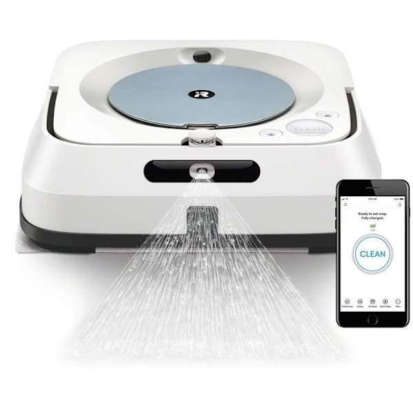 Robotmopp - IROBOT - M613440 - Braava jet - Ansluten - 100 m² - Vit Vit