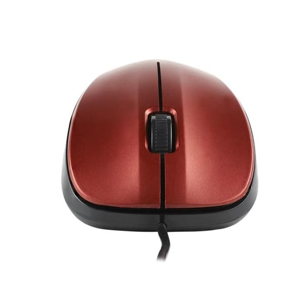 Optisk Mus - NGS - KABLET - 1200 DPI - Rød - Kabel 1,3 m Sort