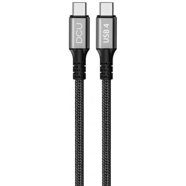 USB-C-kaapeli - DCU Tecnologic - 240 W - 40 G - Musta