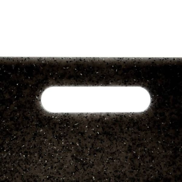 Skærebrætter - Design - Steneffekt - 2 stk - Sort - Nem at vedligeholde Svart