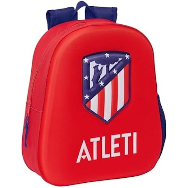 Rygsæk - SAFTA - Atletico De Madrid - 3D termoformet - Sideflaskeholderlomme - Rød